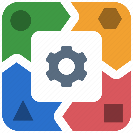 Process, system, procedure, planning, operation, resource icon - Download on Iconfinder
