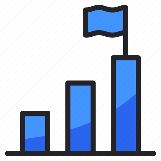 Business, finance, goal, graph, growth, statistics, strategy icon - Download on Iconfinder