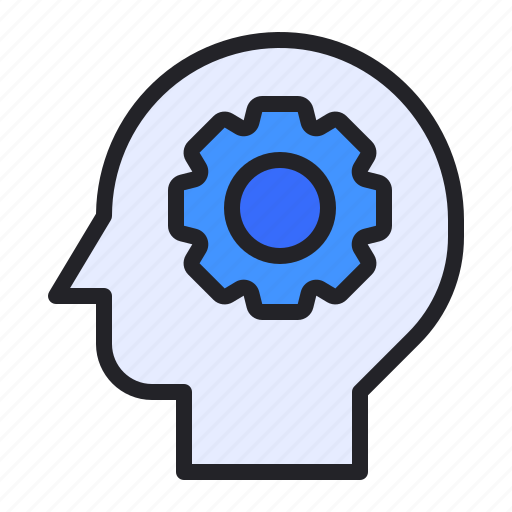 Brainstorming, business, finance, gear, head, idea, strategy icon - Download on Iconfinder