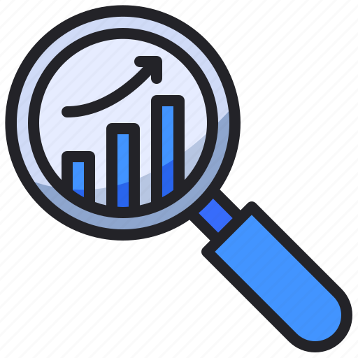Business, finance, graph, growth, search, statistics, strategy icon - Download on Iconfinder