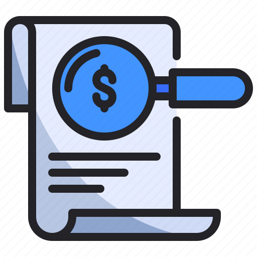 Agreement, business, finance, invoice, money, search, strategy icon - Download on Iconfinder