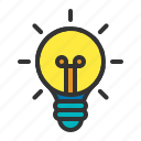 bulb, business, creative, idea, lamp, light, think