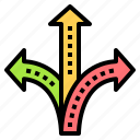 crossroad, arrow, choice, decision, path, business, route, road, traffic