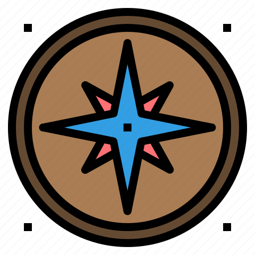 Compass, direction, location, navigation, sea, star, wind icon - Download on Iconfinder