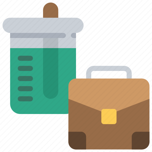 Business, science, beaker, briefcase, job icon - Download on Iconfinder