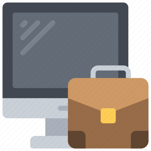 Computer, business, machine, pc, briefcase icon - Download on Iconfinder