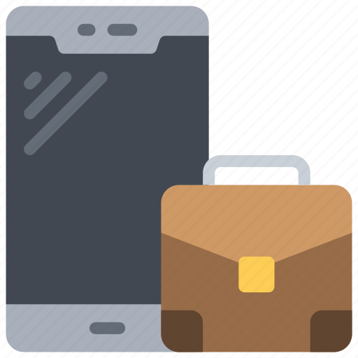 Mobile, business, briefcase, phone, job icon - Download on Iconfinder