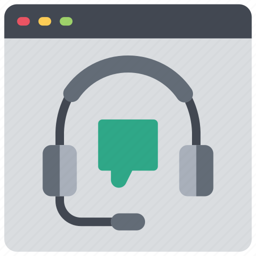 Online, support, headphones icon - Download on Iconfinder