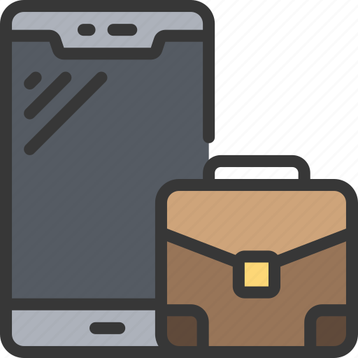 Mobile, business, briefcase, phone, job icon - Download on Iconfinder