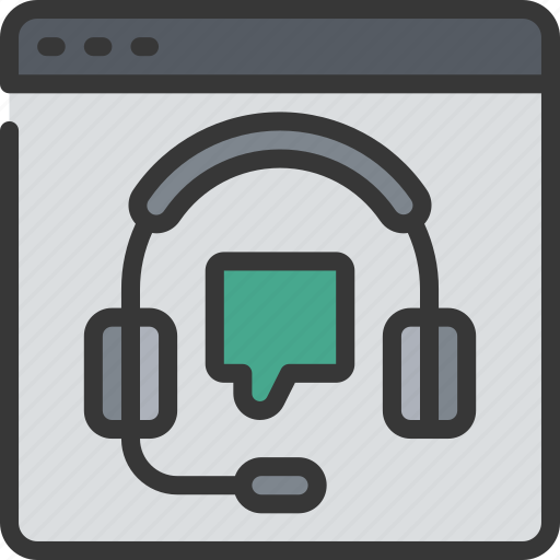 Online, support, headphones icon - Download on Iconfinder