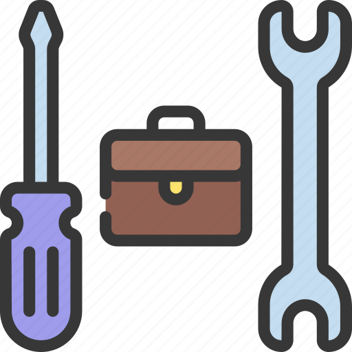 Business, tools, brief, case, spanner, screwdriver icon - Download on Iconfinder