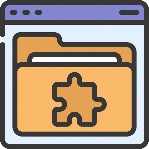File, solutions, folder, puzzle, browser icon - Download on Iconfinder