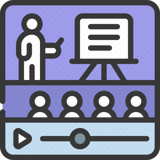 Webinar, presentation, people, video, online icon - Download on Iconfinder