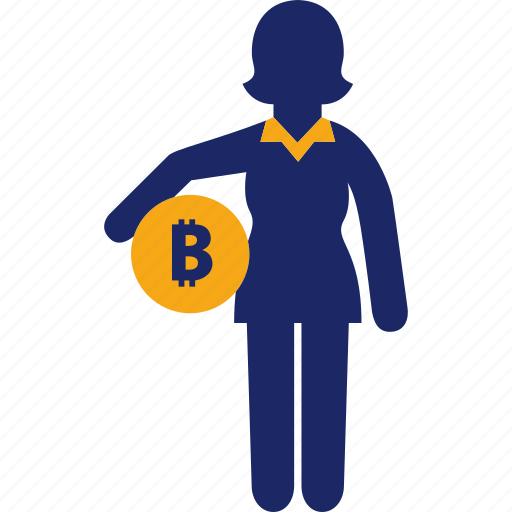 Administration, bitcoin, business, money, woman icon - Download on Iconfinder