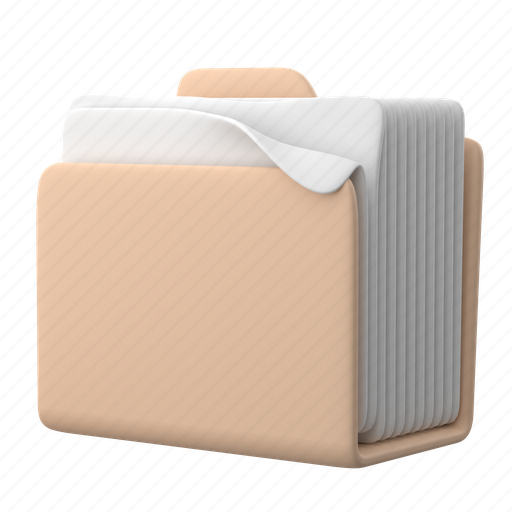 Files, and, folders, file, folder, document, sort 3D illustration - Download on Iconfinder