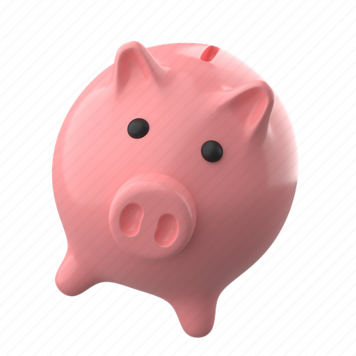 Finance, piggy, bank, pig, savings, banking 3D illustration - Download on Iconfinder