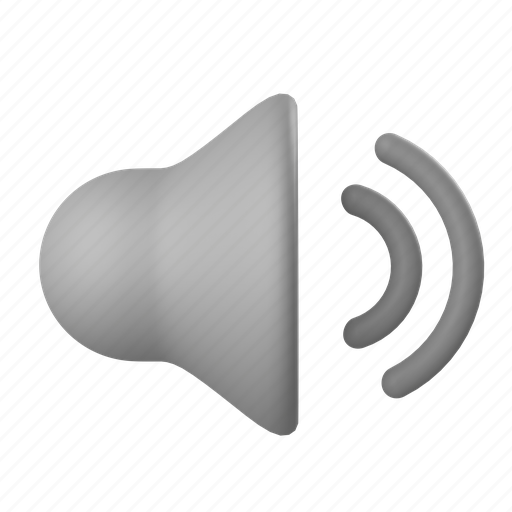 Media, sound, speaker, audio, music, volume, increase 3D illustration - Download on Iconfinder