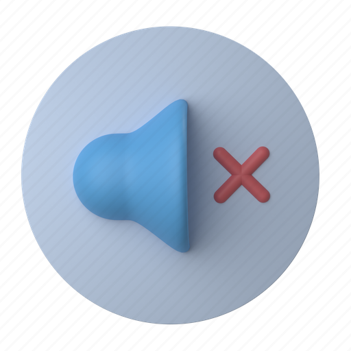 Media, sound, volume, music, audio, mute, control 3D illustration - Download on Iconfinder