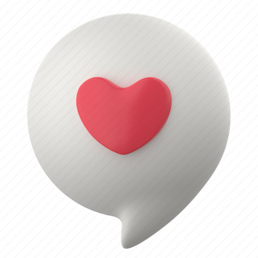 Communication, messages, chat, message, conversation, love, favourite 3D illustration - Download on Iconfinder