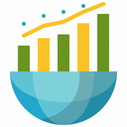 Business, globe, graph, growth icon - Download on Iconfinder