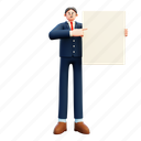 holding, business, man, character, whiteboard, male, people, chart, graph 