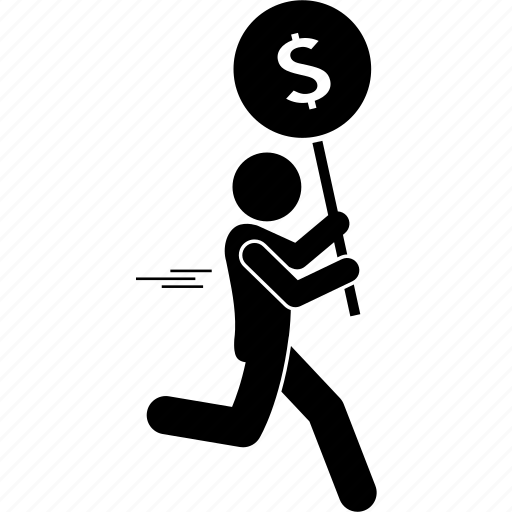 Business, businessman, chase, chasing, man, money, running icon - Download on Iconfinder