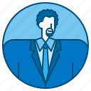 businessman, man, avatar, beard, suit