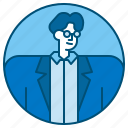 businessman, man, avatar, glasses, professional