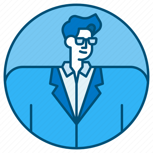 Businessman, man, avatar, office, glasses icon - Download on Iconfinder