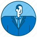 businessman, man, avatar, suit, employee