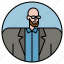 businessman, man, avatar, glasses, glabrous 