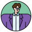 businessman, man, avatar, glasses, professional 
