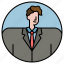 businessman, man, avatar, manager, profile 