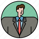 businessman, man, avatar, suit, profession