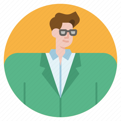 Businessman, man, avatar, office, glasses icon - Download on Iconfinder