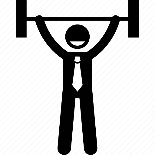 Barbell, businessman, carrying, fitness icon - Download on Iconfinder