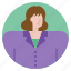 businesswoman, woman, avatar, employee, profile 
