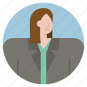 businesswoman, woman, avatar, profession, suit
