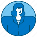 businesswoman, woman, avatar, employee, profile