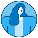 businesswoman, woman, avatar, young, profile
