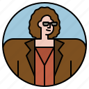 businesswoman, woman, avatar, glasses, suit