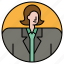 businesswoman, woman, avatar, suit, profession 