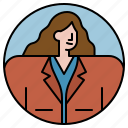 businesswoman, woman, avatar, worker, office