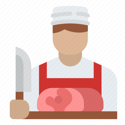 Butcher, man, worker, shop, butchering icon - Download on Iconfinder