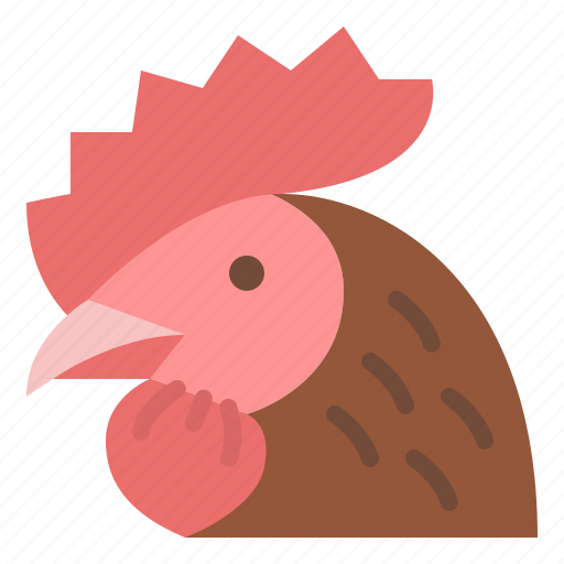 Chicken, head, meat, butcher, shop, amimal icon - Download on Iconfinder