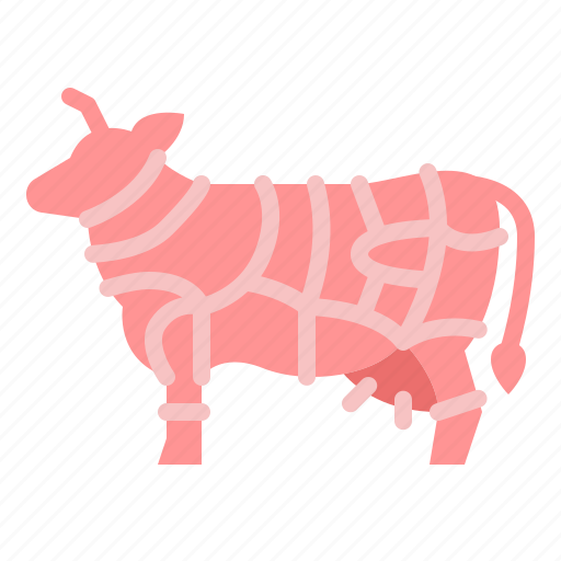 Cow, body, part, meat, butcher, shop, butchering icon - Download on Iconfinder