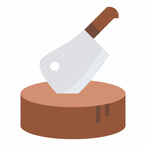 Cutting, knife, meat, butcher, shop, butchering, tool icon - Download on Iconfinder