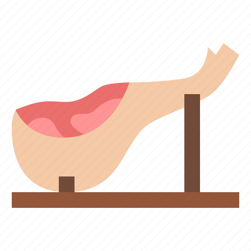 Jamon, meat, butcher, shop, butchering, food icon - Download on Iconfinder