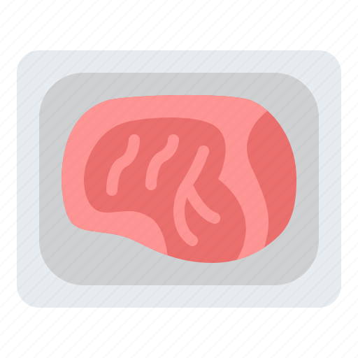 Steak, packaging, meat, butcher, shop, butchering, food icon - Download on Iconfinder