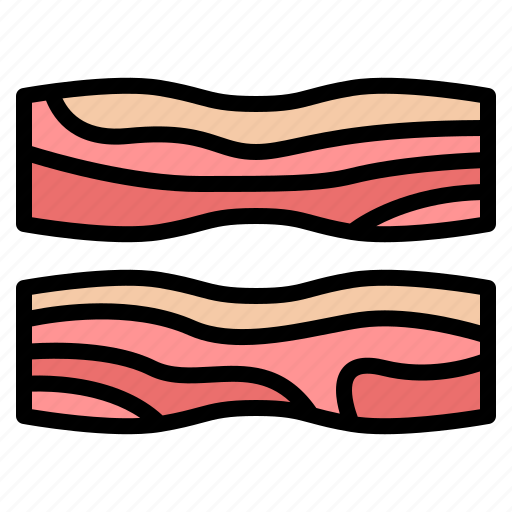 Bacon, pork, meat, butcher, shop, butchering, food icon - Download on Iconfinder